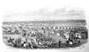 View of the original camp, 1855. From Sketches of the Camp at Aldershot published by Andrews and Lacy, 1855.
